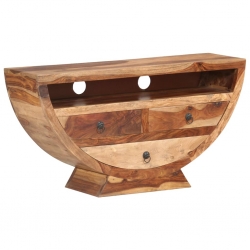 Szafka pod TV, 100 x 30 x 52 cm, lite drewno sheesham