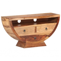 Szafka pod TV, 100 x 30 x 52 cm, lite drewno sheesham