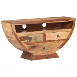 Szafka pod TV, 100 x 30 x 52 cm, lite drewno sheesham