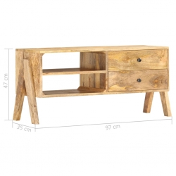 Szafka pod telewizor, 97x35x47 cm, lite drewno mango