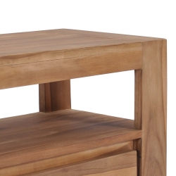 Szafka pod TV, 120 x 30 x 40 cm, lite drewno tekowe