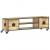 Szafka pod TV, 130 x 30 x 39 cm, lite drewno mango