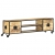 Szafka pod TV, 130 x 30 x 39 cm, lite drewno mango