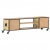Szafka pod TV, 130 x 30 x 39 cm, lite drewno mango