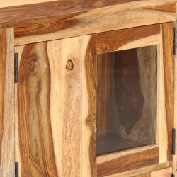 4-częściowa meblościanka pod TV, lite drewno sheesham