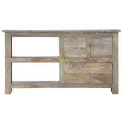 Szafka pod TV, 110x30x55 cm, lite drewno mango