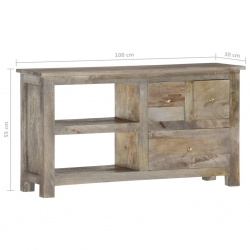 Szafka pod TV, 110x30x55 cm, lite drewno mango