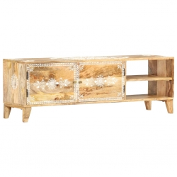 Szafka pod TV, 120x30x40 cm, lite drewno mango