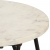 Stolik kawowy, biały, 40x40x40 cm, kamień o teksturze marmuru