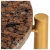 Stolik kawowy, brązowy, 40x40x40 cm, kamień o teksturze marmuru