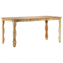 Stół jadalniany, 160 x 80 x 76 cm, lite drewno z odzysku