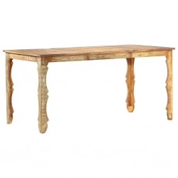 Stół jadalniany, 160 x 80 x 76 cm, lite drewno z odzysku