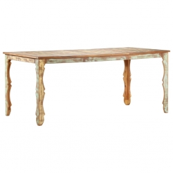 Stół jadalniany, 180 x 90 x 76 cm, lite drewno z odzysku