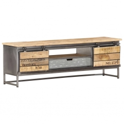 Szafka pod TV, 120x30x40 cm, lite drewno mango
