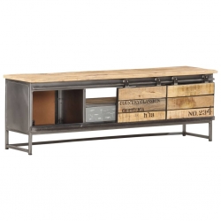 Szafka pod TV, 120x30x40 cm, lite drewno mango