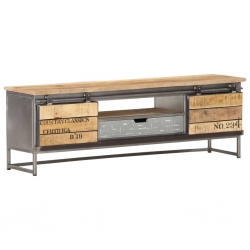 Szafka pod TV, 120x30x40 cm, lite drewno mango