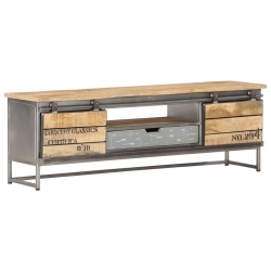 Szafka pod TV, 120x30x40 cm, lite drewno mango