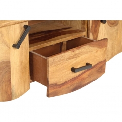 Szafka pod TV, 115x30x42 cm, lite drewno sheesham
