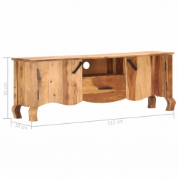 Szafka pod TV, 115x30x42 cm, lite drewno sheesham