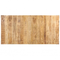 Stół jadalniany, 180 x 90 x 76 cm, lite surowe drewno mango