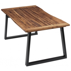 Stół z litego drewna akacjowego, 180 x 90 cm