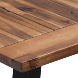 Stół z litego drewna akacjowego, 180 x 90 cm