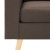 Fotel, brązowy, tapicerowany tkaniną