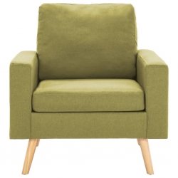 Fotel, zielony, tapicerowany tkaniną
