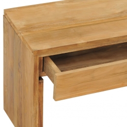 Szafka pod TV, 100x35x45 cm, lite drewno tekowe