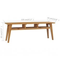 Szafka pod TV, 120x35x45 cm, lite drewno tekowe