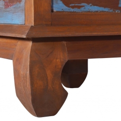 Szafka pod TV, 110 x 35 x 40 cm, lite drewno tekowe z odzysku