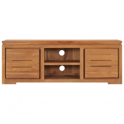 Szafka pod telewizor, 110x30x40 cm, lite drewno tekowe