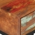 Stolik boczny w kształcie U, 45x30x61 cm, lite drewno z odzysku