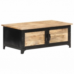 Stolik kawowy, 90 x 50 x 35 cm, lite drewno mango