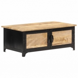 Stolik kawowy, 90 x 50 x 35 cm, lite drewno mango