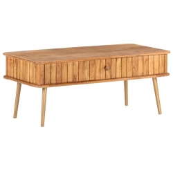 Stolik kawowy, 100x50x40 cm, lite drewno akacjowe