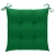 Fotel bujany z zieloną poduszką, lite drewno tekowe