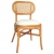 Krzesła stołowe, 6 szt., jasnobrązowe, lniane