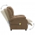 Elektryczny, rozkładany fotel masujący, kolor taupe, tkanina