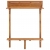 Barowy stolik balkonowy, 90x37x122,5 cm, lite drewno akacjowe