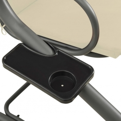 Huśtawka ogrodowa z baldachimem, piaskowa