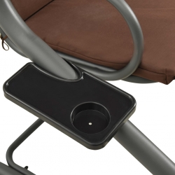 Huśtawka ogrodowa z baldachimem, kawowa