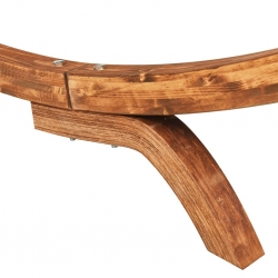 Hamak, 100 x 188,5 x 44 cm, lite gięte drewno, antracytowy