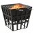 Palenisko i grill 2-w-1, 34 x 34 x 48 cm, stal