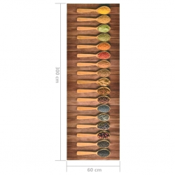 Kuchenny dywanik podłogowy Spoons, 60x300 cm