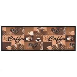 Kuchenna mata podłogowa Coffee, brązowa, 45x150 cm