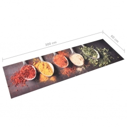 Kuchenny dywanik podłogowy Spoons, 60x300 cm