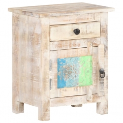 Szafka nocna, 40x30x50 cm, surowe drewno akacjowe