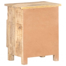 Szafka nocna, 40x30x50 cm, surowe drewno mango