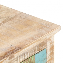 Stolik kawowy, 100x55x40 cm, surowe drewno akacjowe